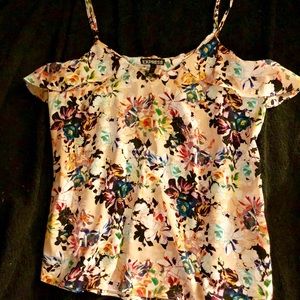 Express floral lacy tank top